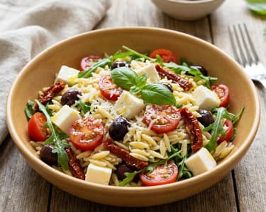 Tuscan orzo salad with mozzarella | Summer lunch