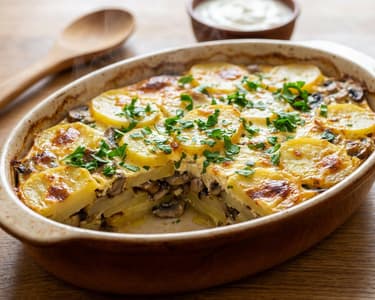 Potato and Mushroom Moussaka | Baked Traditionally