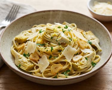 Linguine cu anghinare și lămâie | Gust autentic italian