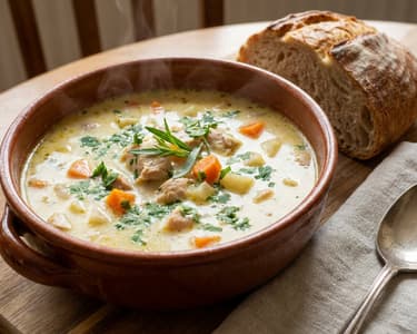 Transylvanian chicken soup with tarragon | Traditional and creamy