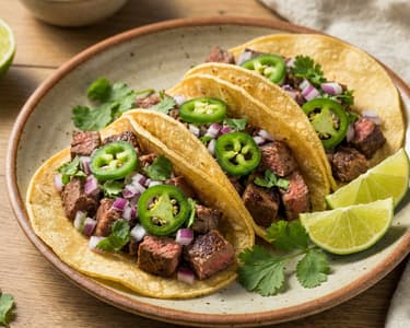 Carne Asada Tacos with Marinated Beef | Mexican Street Food