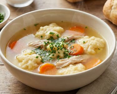 Chicken Soup with Semolina Dumplings | Homemade Tradition