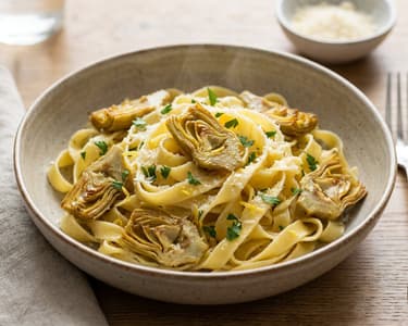 Tagliatelle with Artichoke and Lemon | Authentic Taste