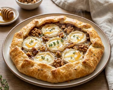 Galette cu brânză de capră și miere | Rețetă franțuzească