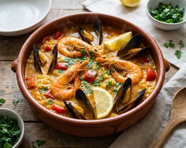 Arroz caldoso de marisco | Orez spaniol zemos cu fructe de mare