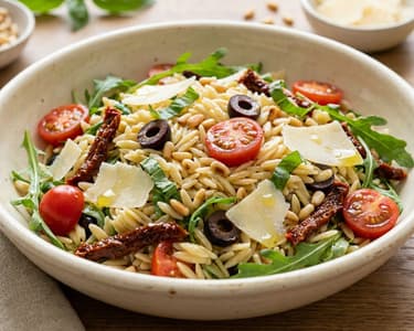 Salată toscană de orzo | Prânz italian aromat