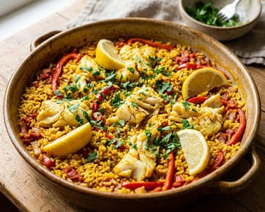 Arroz con bacalao | Orez spaniol suculent cu cod