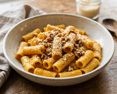 Rigatoni cu cremă de dovleac | Clasic italian rapid
