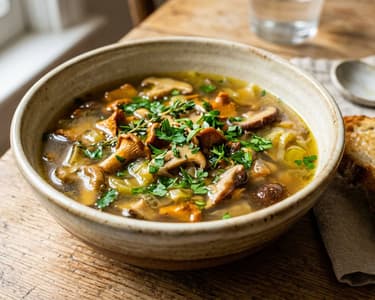 Supă franțuzească forestieră | Aromată și rustică