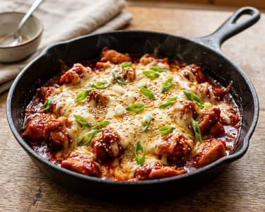 Cheese Buldak | Pui picant coreean cu mozzarella