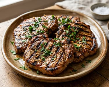 Pulpă de porc marinată la grătar | Fragedă și suculentă