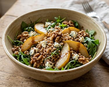 Salată de farro cu pere și gorgonzola | Prânz toscan