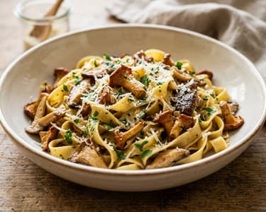 Tagliatelle with Wild Mushrooms | Quick Italian Classic