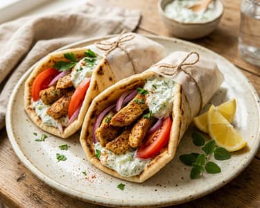 Gyros de curcan la tigaie | Cină grecească rapidă