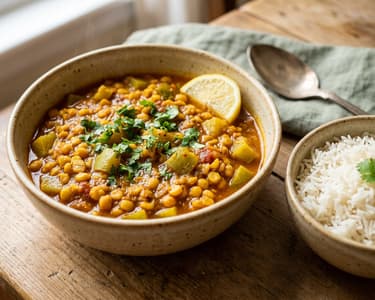 Lauki Chana Dal | Indian Chickpea and Zucchini Curry
