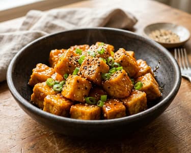 Crispy Wok Tofu with Orange Sauce | 15-Minute Dinner