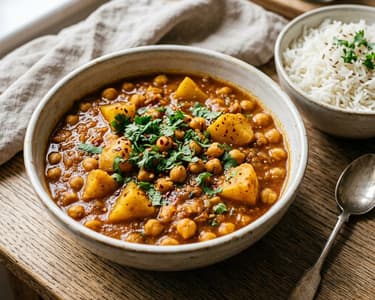 Aloo Chana | Aromatic Indian Chickpea and Potato Curry