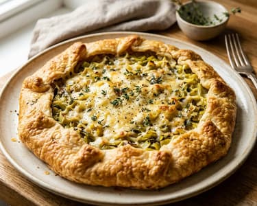 Rustic Gruyère and Leek Tart | French Flavour