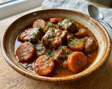 Pork Stew with Carrots | Sweet and Tender Tradition