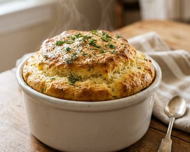 Cașcaval Soufflé | Fluffy Baked Brunch