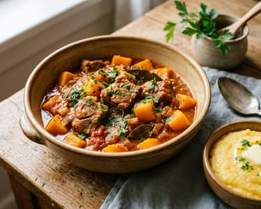 Tocană de porc cu dovleac plăcintar | Aromată și fragedă