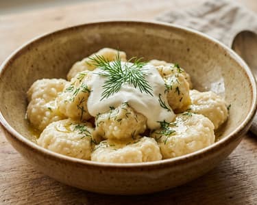Traditional Cottage Cheese Dumplings | Romanian Brunch