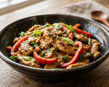 Pui Satay la wok | Cină asiatică în 15 minute