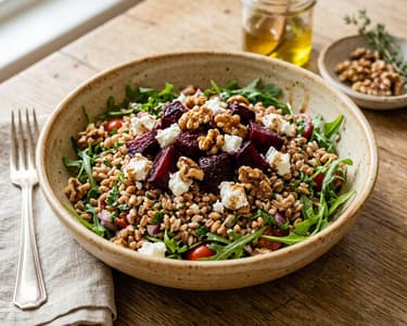 Tuscan Farro Salad with Beetroot | Autumn Lunch