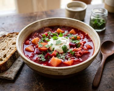 Borș de toamnă cu sfeclă roșie | Tradiție și savoare