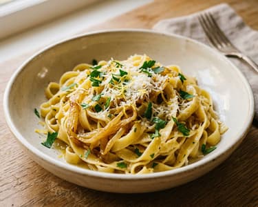 Tagliatelle cu fenicul caramelizat | Clasic italian rapid