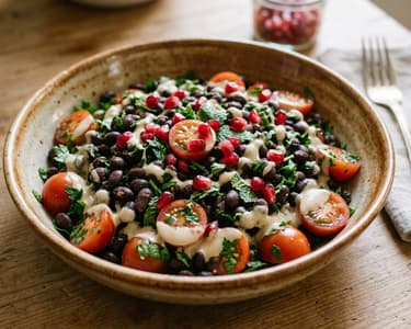 Lebanese Black Bean Salad | Hearty Middle Eastern Lunch