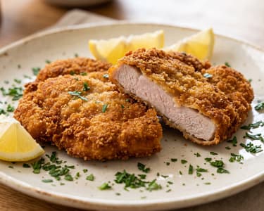 Șnițel tradițional de porc | Fraged și crocant