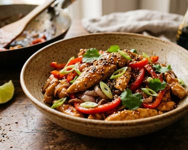 Pui Ayam Kecap la wok | Cină asiatică în 15 minute
