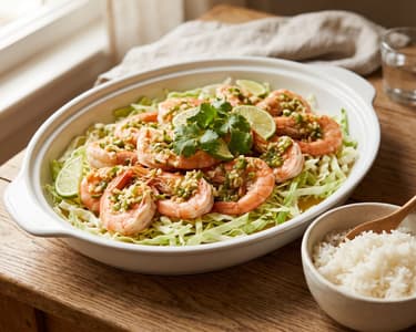 Goong Nueng Manao | Creveți thailandezi la abur
