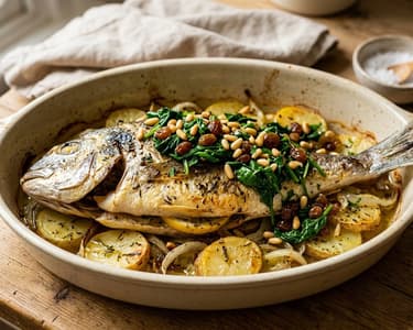 Dorada a la mallorquina | Spanish-Style Baked Fish