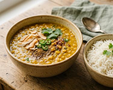 Cholar Dal | Bengali Chickpea Curry with Coconut
