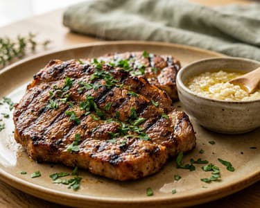 Grilled Pork Shoulder Steaks | Tender and Flavorful