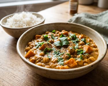 Creamy Chickpea and Sweet Potato Curry | Taste of India