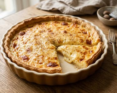 Tartă savoiardă cu brânză Emmental | Gust franțuzesc