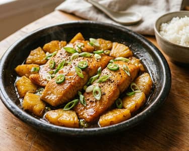 Cá Kho Thơm | Pește vietnamez caramelizat cu ananas