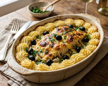 Bacalhau à Zé do Pipo | Baked Cod with Smooth Mash