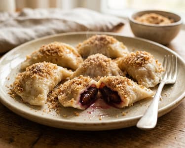 Colțunași tradiționali cu prune | Desert pufos de toamnă