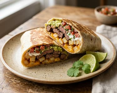 California Burrito cu vită | Street food suculent