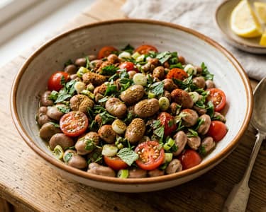 Salată Foul Mudammas | Prânz oriental sățios