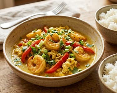 Creveți Pad Pong Kari | Savoare thailandeză cremoasă