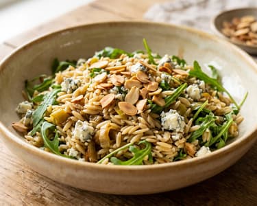 Salată de orzo cu praz caramelizat și gorgonzola | Prânz toscan