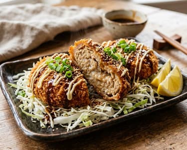Tori Menchi Katsu | Pui tocat crocant în stil japonez