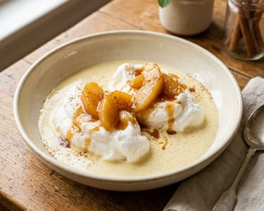 Lapte de pasăre cu gutui caramelizate | Desert de toamnă