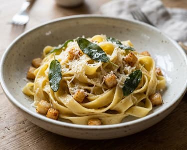 Tagliatelle cu țelină rumenită | Clasic italian rapid