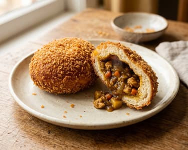 Kare Pan cu pui | Pâinici japoneze crocante cu curry